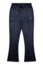 Juicy Couture Blue Girls Diamanté Bootcut Joggers - Image 1 of 1