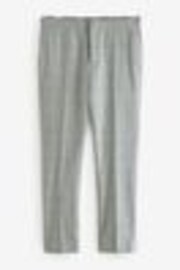 Gris - Pantalon de costume Coupe ajustée Carreaux brossés - Image 1 of 1