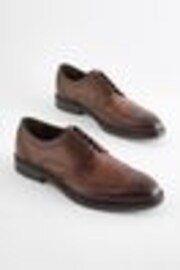 Brown Standard Fit Leather Derby Brogues - Image 1 of 1
