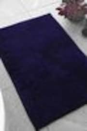 Catherine Lansfield Navy Blue Bobble Bathmat - Image 1 of 1