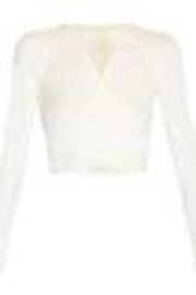 Sweaty Betty Lily White Mindful Flex Wrap Long Sleeve Top - Image 1 of 1