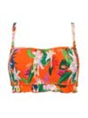 Pour Moi Orange Multi Strapless Free Spirit Bikini Top - Image 1 of 1