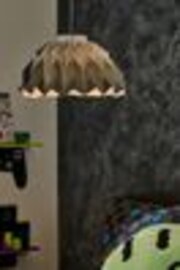 Grey Easy Fit Geo Colour Block Pendant Lamp Shade - Image 1 of 1