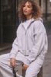 self. Grey Full Zip Hoodie - Image 1 of 1