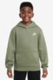 Nike Oil Green Club Fleece Pullover Hoodie - Image 1 of 1