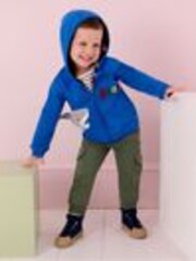 أزرق داكن أزرق - JoJo Maman Bébé Canvas High Top Trainers - صورة 1 من 1