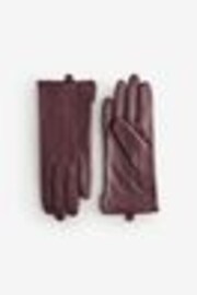 Burgundy Red Leather Gloves - Image 1 of 1