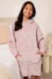 Lipsy Pink Soft Touch Hooded Blanket - Image 1 of 1