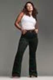 Green Hourglass Cord Flared Trousers - Image 1 of 1