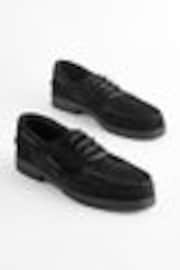 Black Leather Boat Shoes - Image 1 of 1