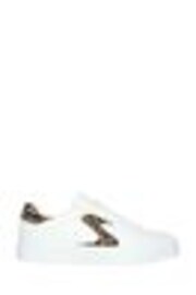 Skechers White Chrome Womens Eden LX  Trainers - Image 1 of 1