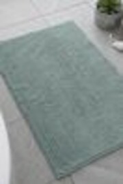 Catherine Lansfield Sage Green Bobble Bathmat - Image 1 of 1