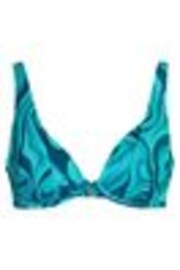 Pour Moi Blue Seychelles Non Padded Underwired Bikini Top - Image 1 of 1