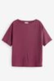 Burgundy Wine Relaxed Fit Premium Modal Boxy T-Shirt - Image 1 of 1