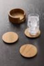 Set of 4 Stamford Wooden Coasters and Holder - Image 1 of 1