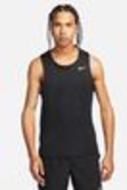 Nike Black Dri-FIT Miler Running Vest Top - Image 1 of 1