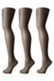 Черный - Набор из 3 нейлоновых колготок Pretty Polly 10 Denier - Изображение 1 из 1