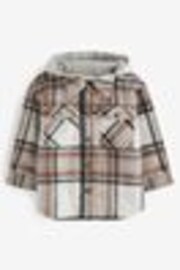 Grey Check Hooded Shacket (3mths-7yrs) - Image 1 of 1