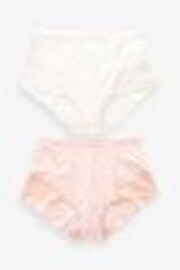 Pink Print/Uni - Figurformender Brazilian-Slip mit Print und Spitze an der Rückseite, 2er-Pack - Bild 1 von 1