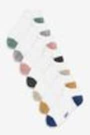 White/Bright Heel and Toe Rich Trainers Socks 7 Pack - Image 1 of 1
