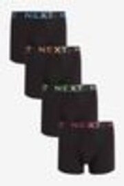 Black Ombre Waistband 4 pack A-Front Cotton Rich Boxers - Image 1 of 1