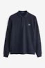 Темно-синий - Однотонная рубашка поло Fred Perry - Image 1 of 1