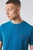 Drôle De Monsieur logo-print crew neck sweatshirt Blau