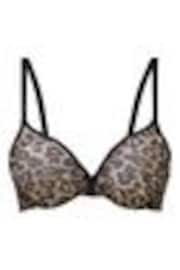Amarillo - Gossard Glossies Sheer Leopard Moulded Bra - Imagen 1 de 1