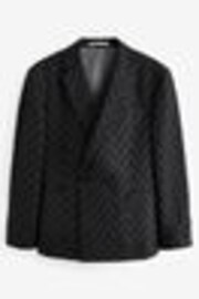 Charcoal Grey EDIT Relaxed Pattern Suit Jacket - Image 1 of 1