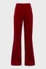 Buy Reiss Red Bree Velvet Flared Trousers from the Next UK online shop