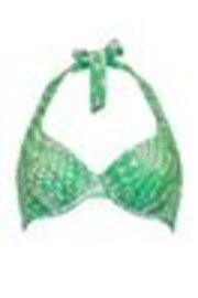 Pour Moi Green Halterneck Portofino Halter Underwired Top - Image 1 of 1