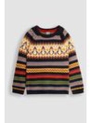 JoJo Maman Bébé Navy Blue Penguin Fairisle Pattern Jumper - Image 1 of 1