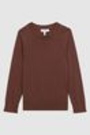 Reiss Rust Wessex Junior Crew Neck Knitted Jumper - Image 1 of 1