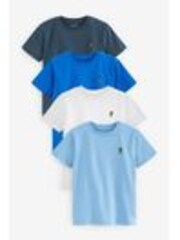 modra - kratek rokav; s kratkimi rokavi Stag Embroidered majica 4 Pack (3-16yrs) - Slika 1 iz 1