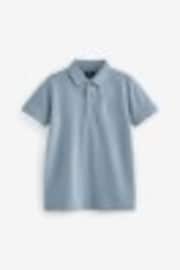 Denim modra - kratek rokav; s kratkimi rokavi Polo majica (3-16let) - Slika 1 iz 1
