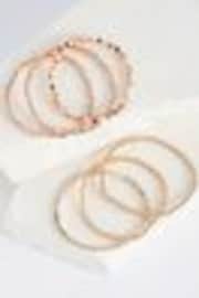 Rose Gold Tone Sparkle Stretch Bracelets Pack - Image 1 of 1