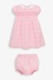 JoJo Maman Bébé Pink 100% Cotton Dress - Image 1 of 1