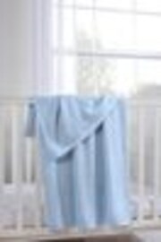 Martex Baby Blue Cellular 100% Cotton Blanket - Image 1 of 1