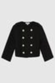 Reiss Black Esmie 4-9 yrs Tweed Jacket - Image 1 of 1