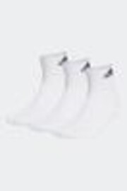 adidas Ghost White Cushioned Sportswear Ankle Socks 3 Pack - Image 1 of 1