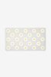 Grey Daisy Plastic In Bath Mat - Image 1 of 1