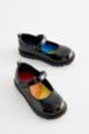 Little Bird by Jools Oliver Black Back to School Patent Mary Jane Shoes - Image 1 of 1