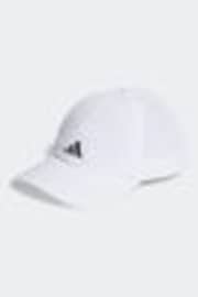 Белый - бейсболка из шести вставок adidas Adult Running Essentials AEROREADY - Image 1 of 1