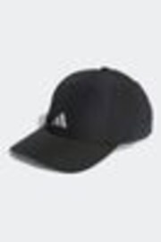 Черный - бейсболка из шести вставок adidas Adult Running Essentials AEROREADY - Image 1 of 1