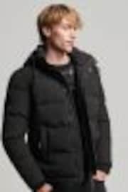 Черный - Superdry дутая куртка с капюшоном Everest - Image 1 of 1