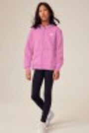 Nike Pink Club Fleece Zip Through Hoodie - Image 1 of 1
