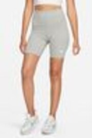 Темно-серый меланжевый - Велошорты Nike Classic High Waisted 8" - Изображение 1 из 1