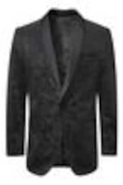 Skopes Black Tailored Fit Westwood Paisley Jacket - Image 1 of 1