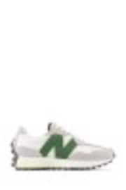 New Balance White/Green 327 Trainers - Image 1 of 1
