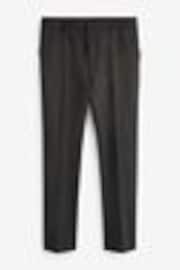 Noir - Coupe sur mesure Pantalon smoking brillant en laine mélangée - Image 1 of 1